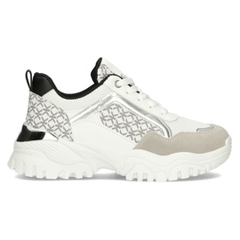 Baskets Filippo BB116 blanches et noires le noir