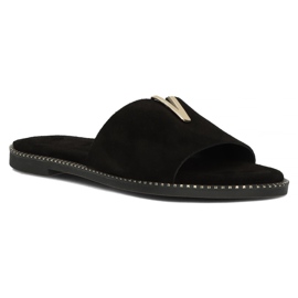 Chaussons Filippo LH-200 en cuir noir