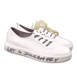 Baskets de sport sur la plateforme S. Barski W OLI145 blanc blanche