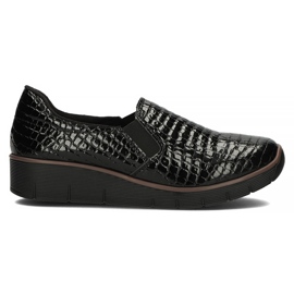 Chaussures en cuir Filippo DP3616 / 22 Bk noir