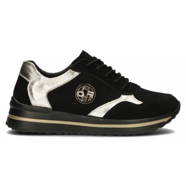 Baskets en cuir Filippo DP3544/22 Bk noir le noir d'or
