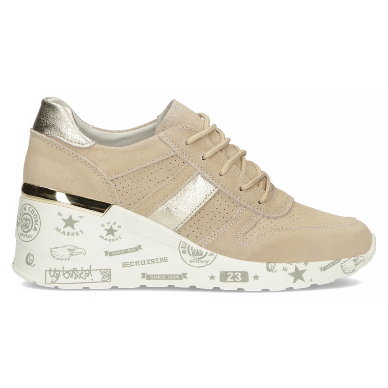 Baskets en cuir Filippo DP3550/22 Be beige