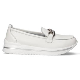 Chaussures en cuir Filippo DP3555 / 22 Wh blanc