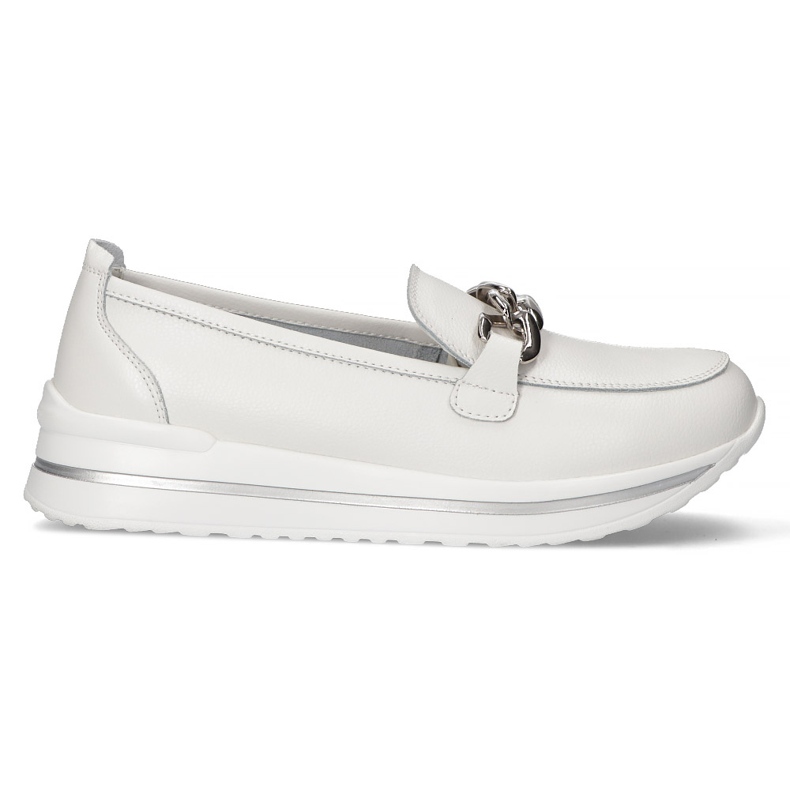 Chaussures en cuir Filippo DP3555 / 22 Wh blanc blanche Chaussures en cuir Filippo DP3555 / 22 Wh blanc blanche