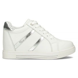 Baskets en cuir Filippo DP3549 / 22 Wh blanc