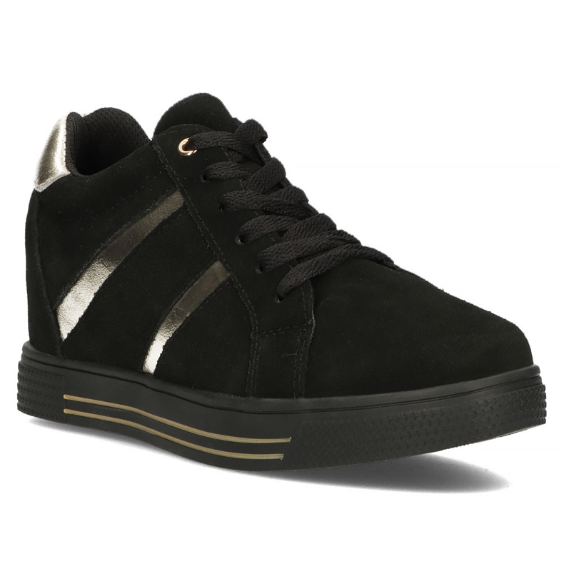 Baskets en cuir Filippo DP3549/22 Bk noir le noir
