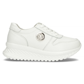 Baskets en cuir Filippo DP3547 / 22 Wh blanc blanche