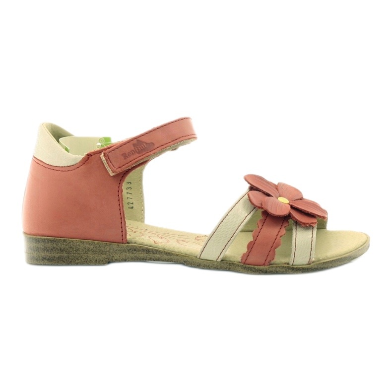 Sandales fille Ren But fleur de framboise rouge multicolore Sandales fille Ren But fleur de framboise rouge multicolore
