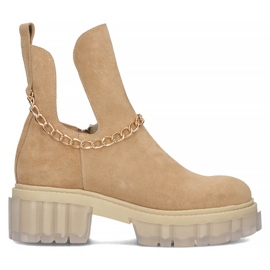 Bottes en daim Filippo 30065 camel beige brun