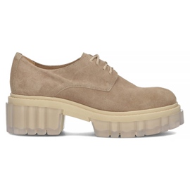 Chaussures en daim Filippo 20099 taupe beige brun