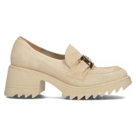 Chaussures en daim Filippo 20107 beige