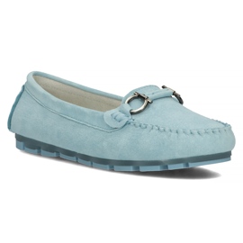 Mocassins en cuir Filippo DP3613 / 22 Bl bleu