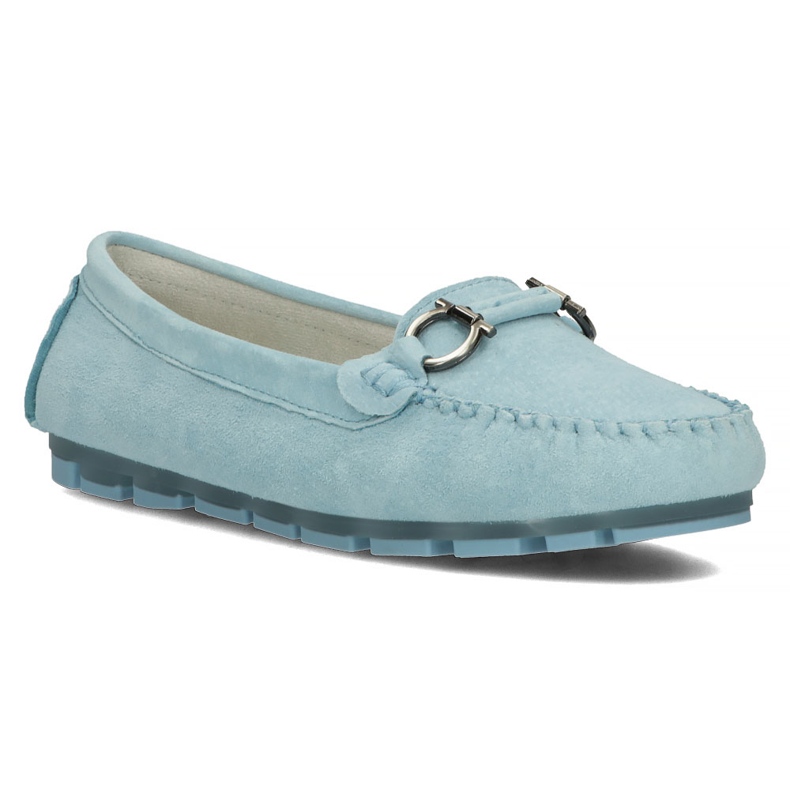 Mocassins en cuir Filippo DP3613 / 22 Bl bleu