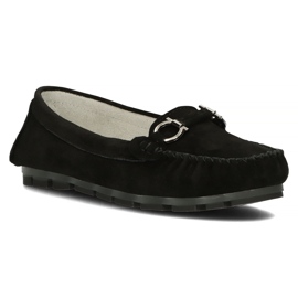 Mocassins en cuir Filippo DP3613 / 22 Bk noir le noir
