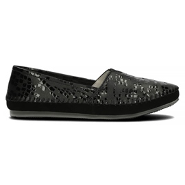 Chaussures en cuir Filippo DP031 / 22 Bk Cr noir le noir