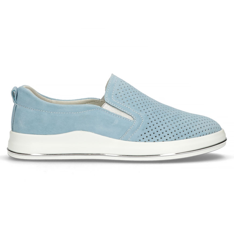Chaussures en cuir Filippo DP3622 / 22 Bl bleu