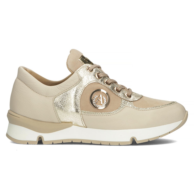 Baskets en cuir Filippo 141 beige