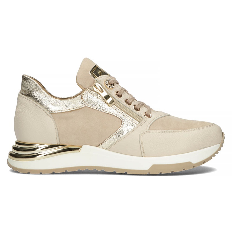 Baskets en cuir Filippo 144 beige