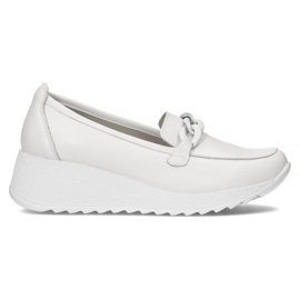 Chaussures en cuir Filippo DP3632 / 22 Wh blanc