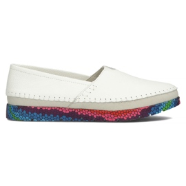 Chaussures en cuir Filippo DP1213 / 22 Wh blanc blanche