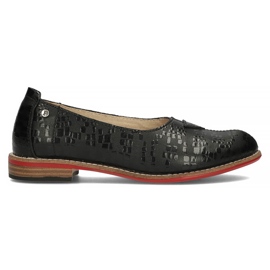 Chaussures en cuir Filippo DP3545 / 22 Bk noir