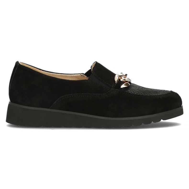 Chaussures en cuir Filippo DP3696 / 22 Bk noir le noir