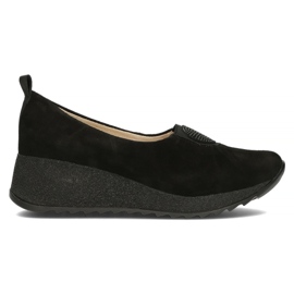 Chaussures en cuir Filippo DP3646 / 22 Bk noir