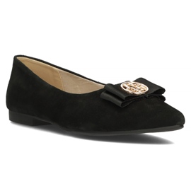 Chaussures en cuir Filippo DP3683 / 22 Bk noir le noir