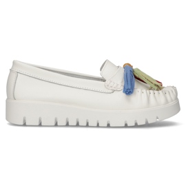 Chaussures en cuir Filippo DP3535 / 22 Wh blanc blanche