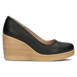 Chaussures en cuir Filippo DP3521 / 22 Bk noir le noir