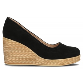 Chaussures en cuir Filippo DP3521/22 Bk Su noir