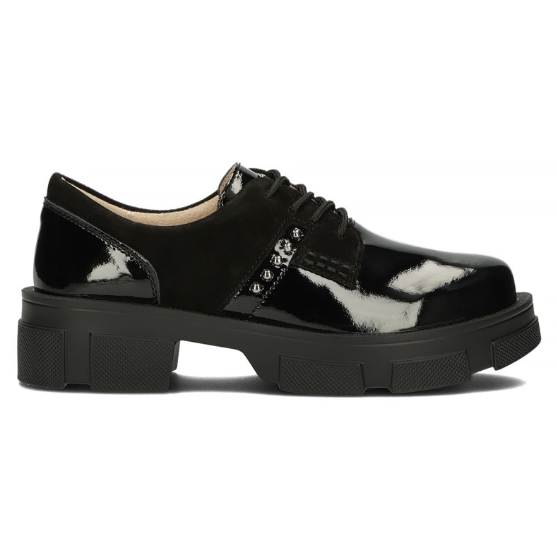 Chaussures en cuir Filippo DP3713 / 22 Bk noir le noir