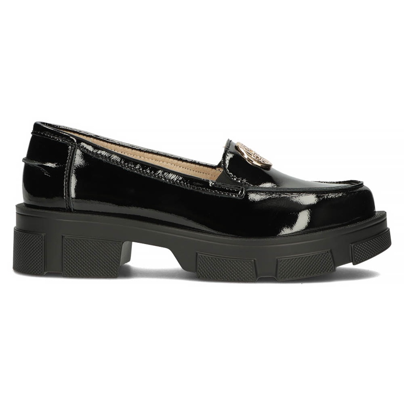 Chaussures en cuir Filippo DP3712 / 22 Bk noir le noir