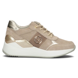 Baskets en cuir Filippo DP3553/22 Be beige