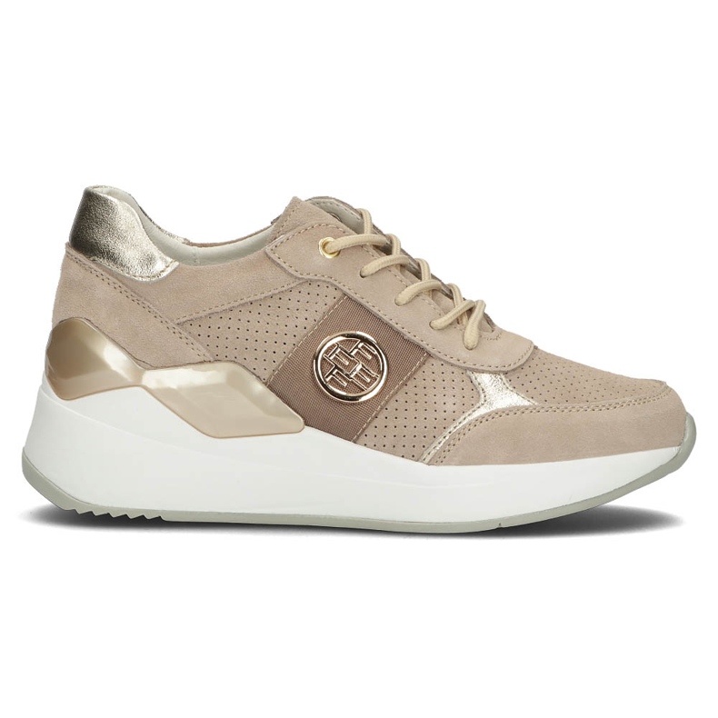 Baskets en cuir Filippo DP3553/22 Be beige