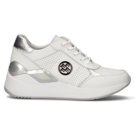 Baskets en cuir Filippo DP3553 / 22 Wh blanc blanche