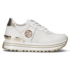 Baskets en cuir Filippo DP3538 / 22 Wh blanc blanche