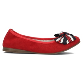 Ballerines en cuir Filippo DP3634/22 Rd rouge