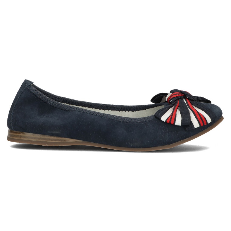 Ballerines en cuir Filippo DP3634/22 Nv bleu marine