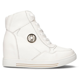 Baskets en cuir Filippo DBT3552 / 22 Wh blanc blanche