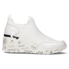 Chaussures en cuir Filippo DP3551 / 22 Wh blanc