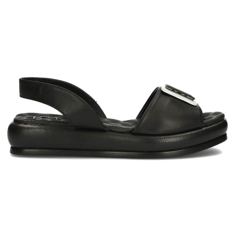Sandales en cuir Filippo DS3902/22 Bk noir le noir