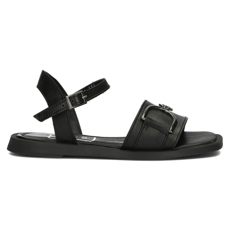 Sandales en cuir Filippo DS3901/22 Bk noir le noir