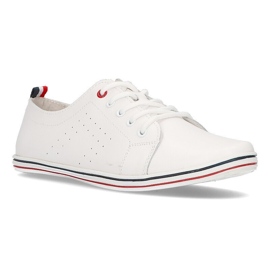 Chaussures en cuir Filippo DP073 / 22 Wh blanc blanche