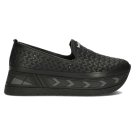 Chaussures en cuir Filippo DP3906 / 22 Bk noir le noir