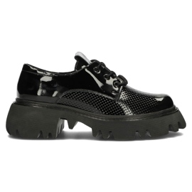 Chaussures en cuir Filippo DP3909 / 22 Bk noir