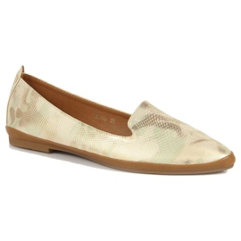 Chaussures lordsy dorées pour femme de Sergio Leone d'or