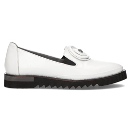 Chaussures en cuir Filippo DP3915 / 22 Wh blanc blanche