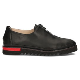 Chaussures en cuir Filippo DP3916 / 22 Bk noir le noir Chaussures en cuir Filippo DP3916 / 22 Bk noir le noir