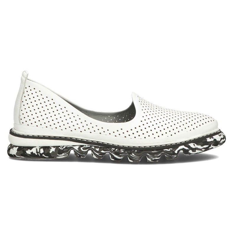Chaussures en cuir Filippo DP3919 / 22 Wh blanc blanche